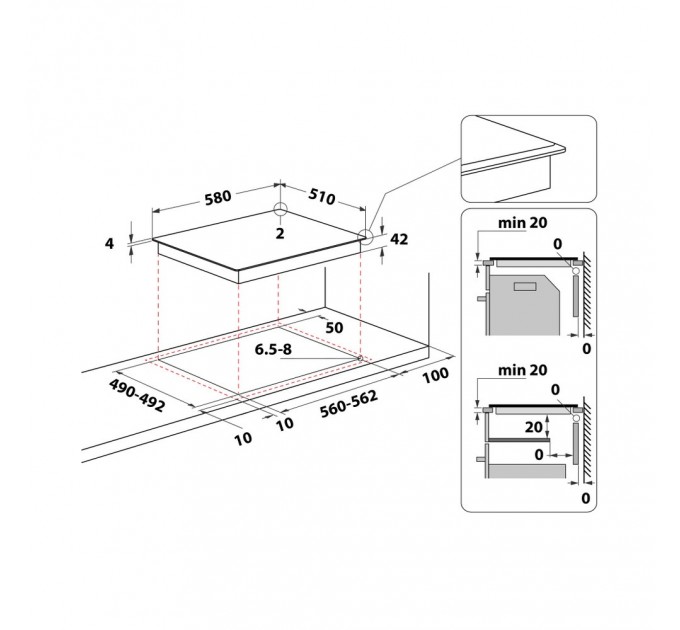 Whirlpool Варильна поверхня  Whirlpool AKT 8130 BA