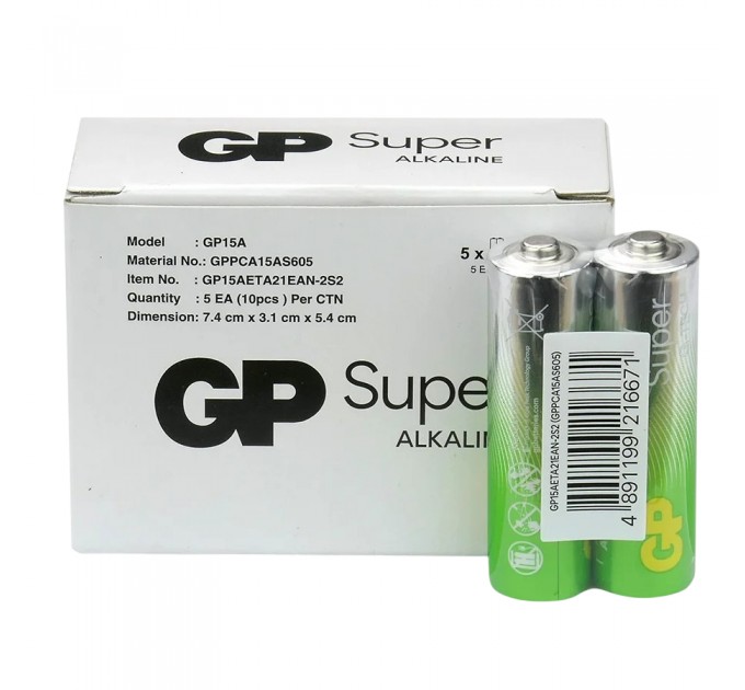 Gp Батарейка GP Super Alkaline AA/LR06 10шт