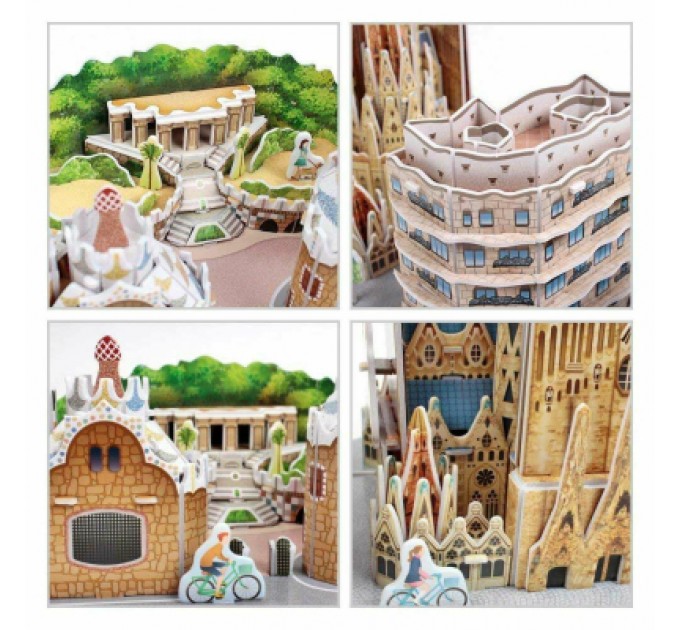 Cubic Fun Пазл Cubic Fun Тривимірна головоломка-конструктор City Line Barcelona (MC256h)