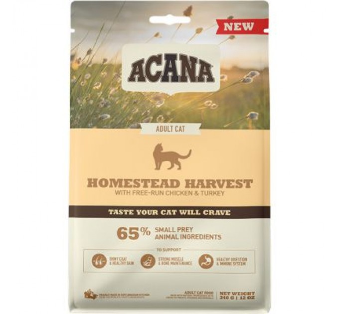 ACANA Сухий корм для кішок ACANA Homestead Harvest Cat 340 г (0064992714345)