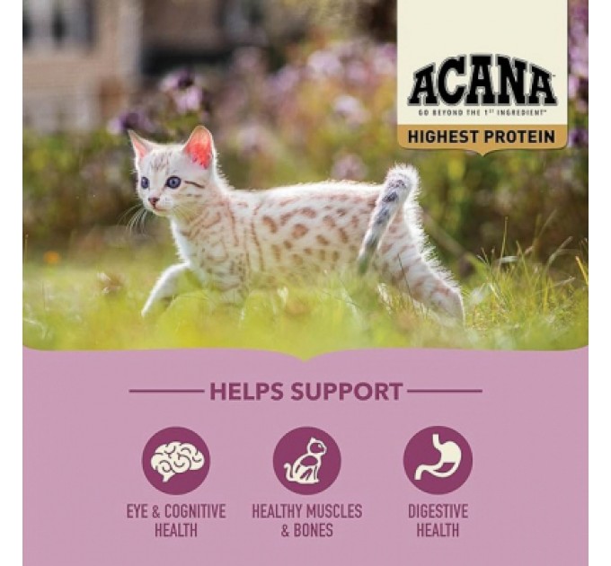 ACANA Сухий корм для кішок ACANA Highest Protein Kitten Recipe 1.8 кг (0064992723255)