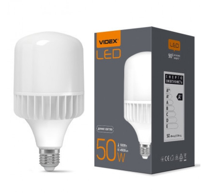 Videx Лампочка Videx A118 50W E27 5000K (VL-A118-50275)