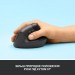 Logitech Мишка Logitech Lift Vertical Ergonomic Wireless/Bluetooth Graphite (910-006473)