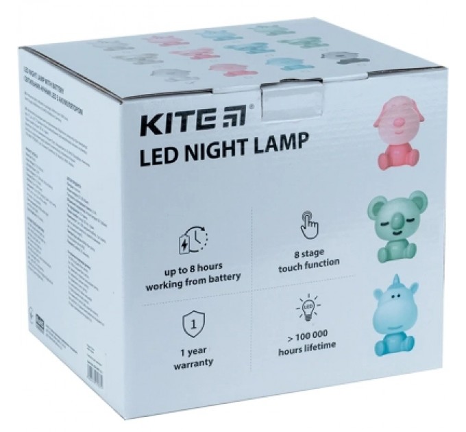 Kite Нічник Kite Світильник LED з акумулятором Doggy, блакитний (K24-491-3-3)