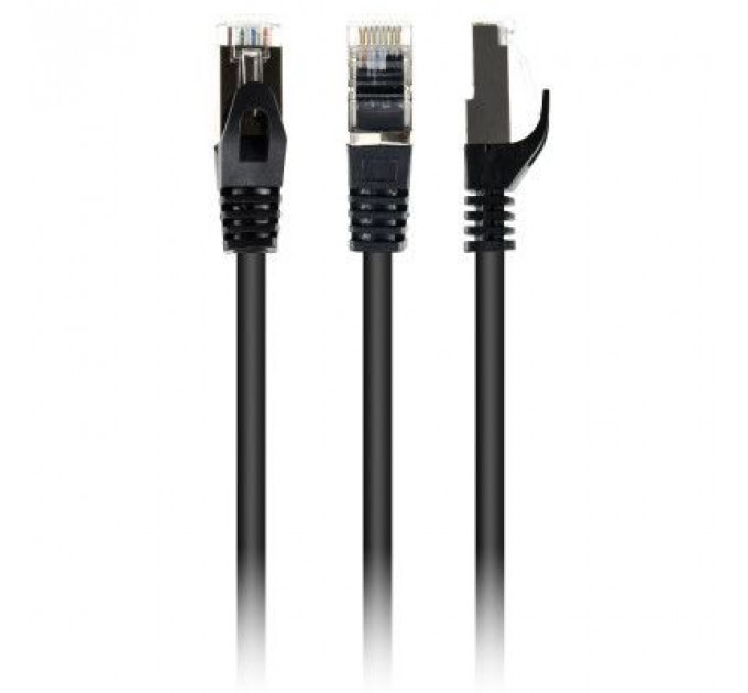 Патч-корд 2м S/FTP Cat 6A CU LSZH black Cablexpert (PP6A-LSZHCU-BK-2M)