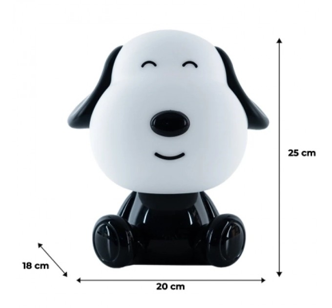 Kite Нічник Kite Світильник LED з акумулятором Doggy, чорно-білий (K24-491-3-4)