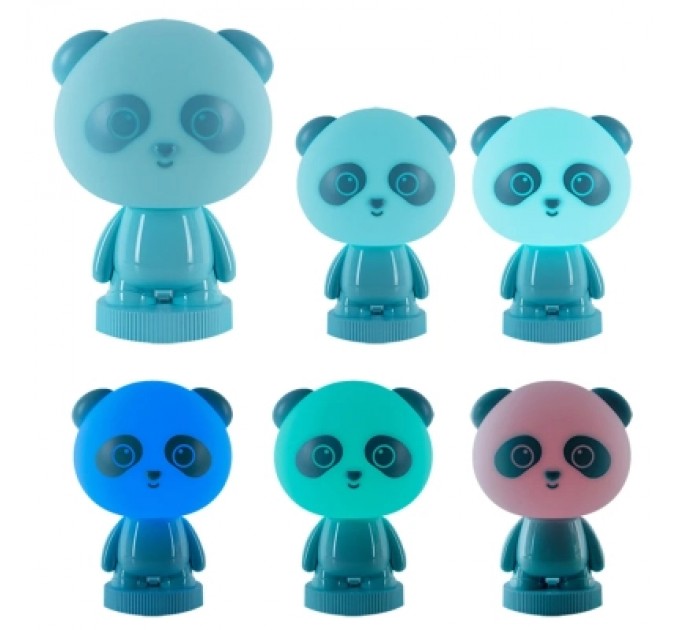 Kite Нічник Kite Світильник LED з акумулятором Panda, блакитний (K24-490-3-3)
