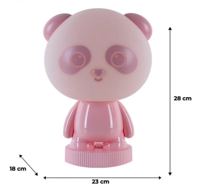 Kite Нічник Kite Світильник LED з акумулятором Panda, рожевий (K24-490-3-2)