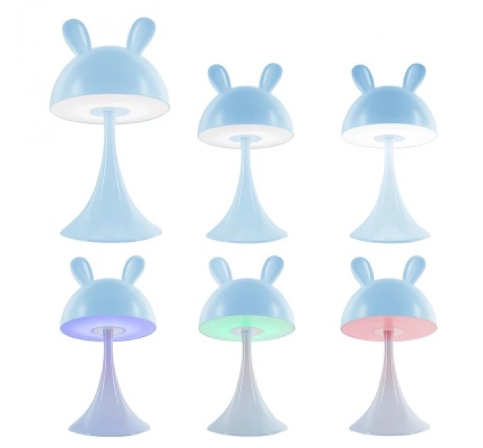 Kite Нічник Kite Світильник LED з акумулятором Simple Bunny, блакитний (K25-317-1-3)