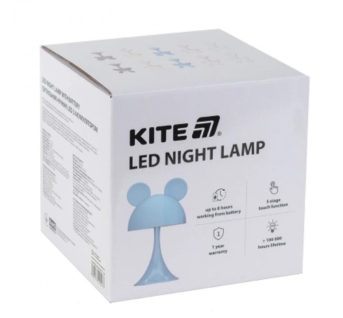 Kite Нічник Kite Світильник LED з акумулятором Simple Bunny, рожевий (K25-317-1-2)