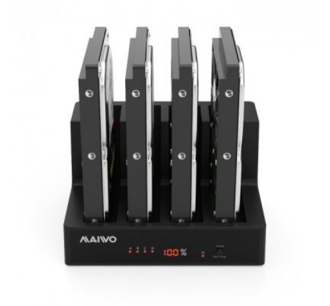 Док-станція для накопичувачів Maiwo 4*HDD 2,5"/3,5" SATA/SSD USB3.0 (K3094A)
