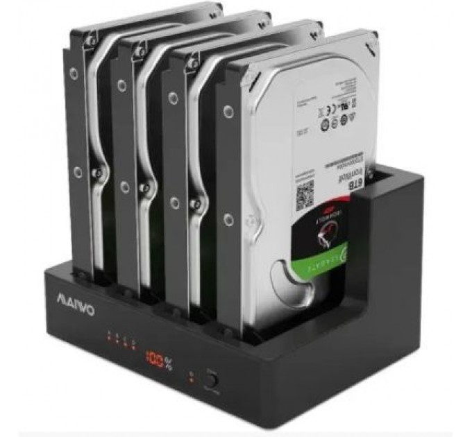 Док-станція для накопичувачів Maiwo 4*HDD 2,5"/3,5" SATA/SSD USB3.0 (K3094A)