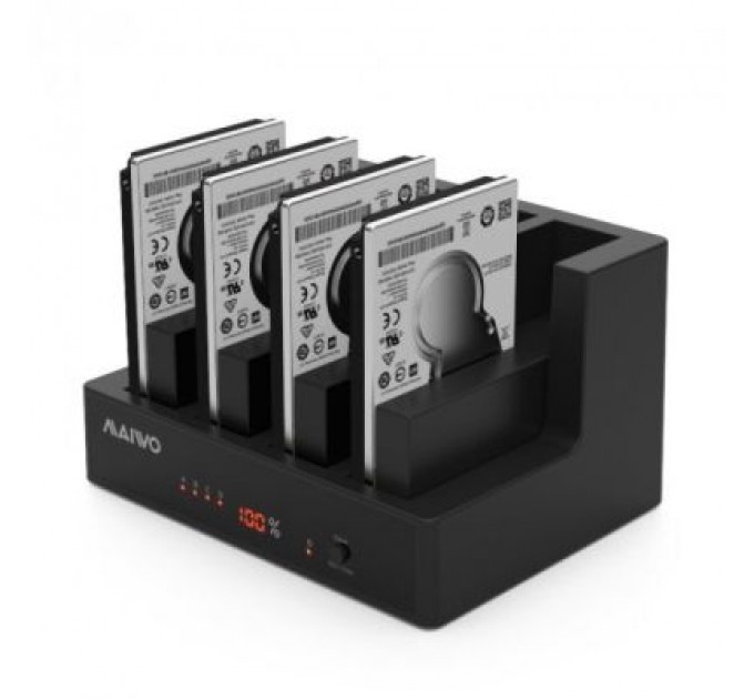 Док-станція для накопичувачів Maiwo 4*HDD 2,5"/3,5" SATA/SSD USB3.0 (K3094A)