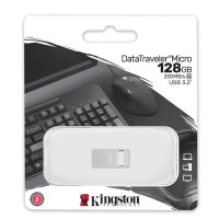 USB флеш накопичувач Kingston 128GB DataTraveler Micro USB 3.2 (DTMC3G2/128GB)