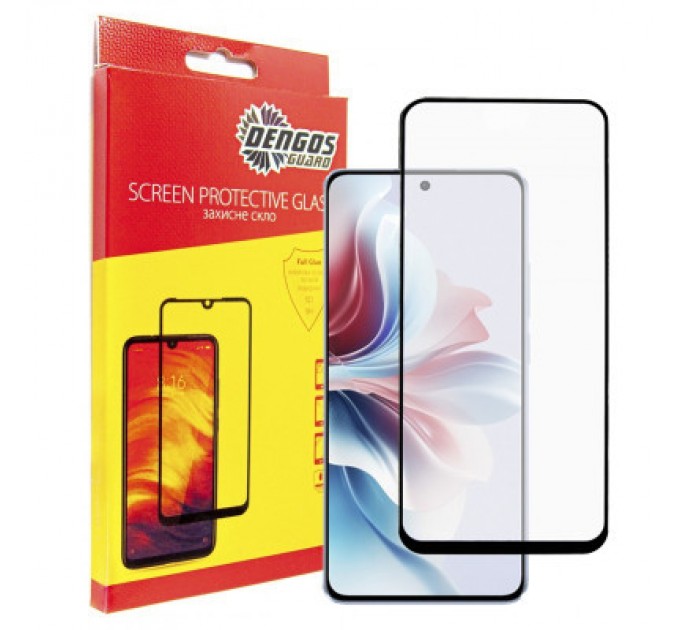 Dengos Скло захисне Dengos Full Glue OPPO Reno 11F (black) (TGFG-359)