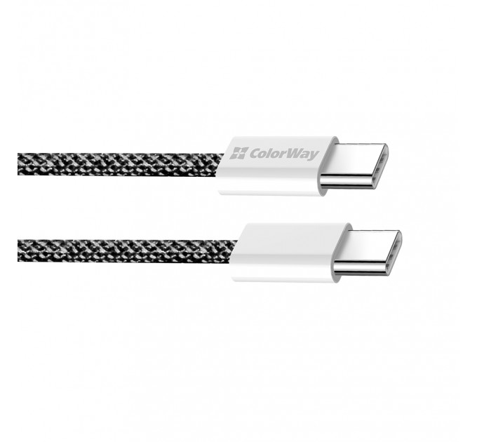 ColorWay Кабель ColorWay USB Type-C - USB Type-C (M/M), 3.0 А, 2 м, Black (CW-CBPDCC068-BK)