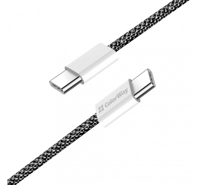 ColorWay Кабель ColorWay USB Type-C - USB Type-C (M/M), 3.0 А, 2 м, Black (CW-CBPDCC068-BK)