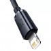 Baseus Кабель Baseus Crystal Shine USB-Lightning, 2.4A, 1.2м Blue (6932172602697)