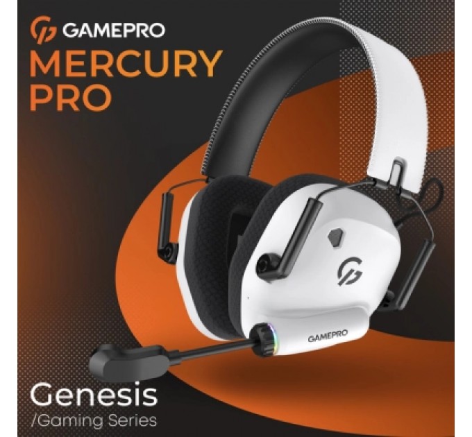 GamePro Навушники GamePro Genesis Mercury Pro 3-Mode White (HSW120W)