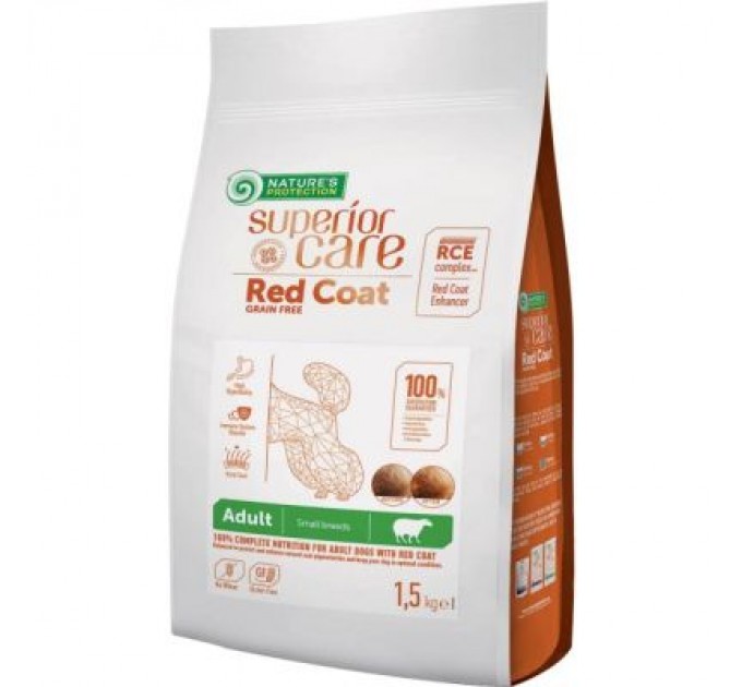 Сухий корм для собак Nature's Protection Superior Care Red Coat Adult Small Breeds with Lamb 1.5 кг (NPSC47232)