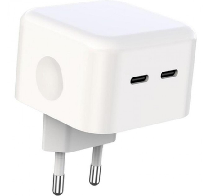 XO Зарядний пристрій XO L102 2xUSB-C PD35W White (L102.white)