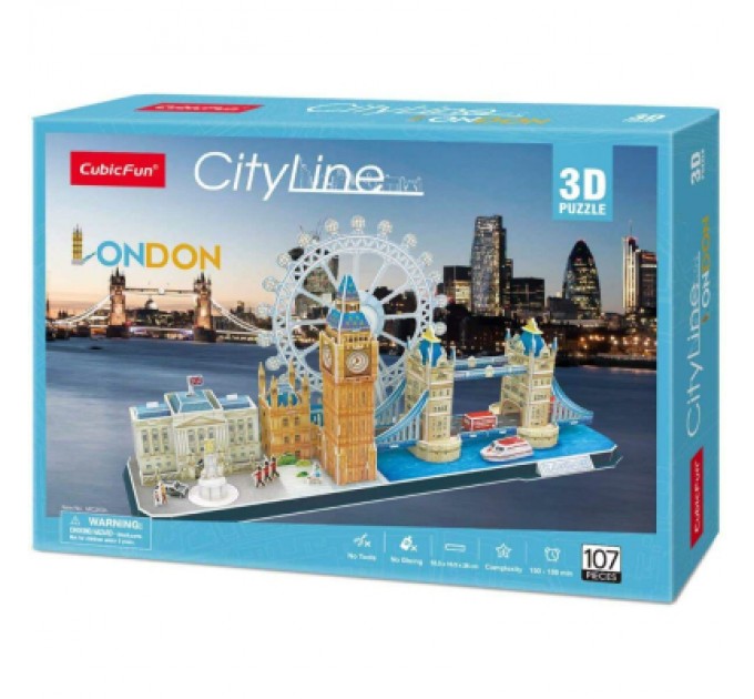 Cubic Fun Пазл Cubic Fun Тривимірний пазл CityLine London (MC253h)
