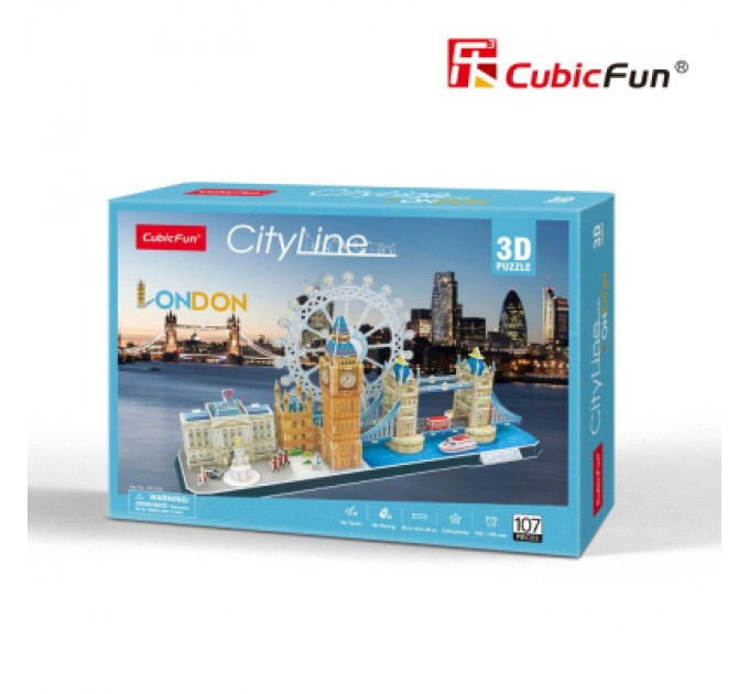 Cubic Fun Пазл Cubic Fun Тривимірний пазл CityLine London (MC253h)