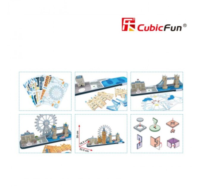 Cubic Fun Пазл Cubic Fun Тривимірний пазл CityLine London (MC253h)