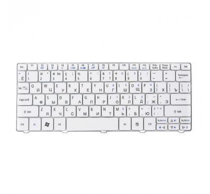 Клавіатура ноутбука Acer Aspire One 521/eMachines 350 белый, без фрейма (KB312641)