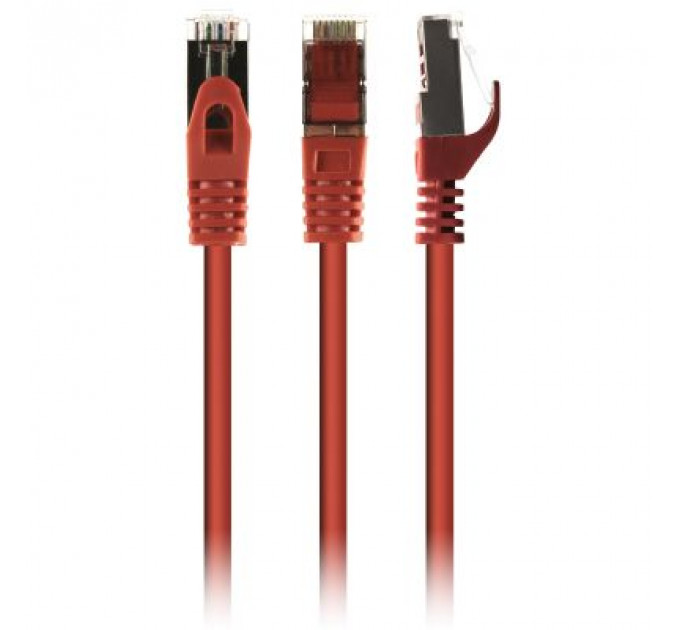 Патч-корд 3м S/FTP Cat 6A CU LSZH red Cablexpert (PP6A-LSZHCU-R-3M)