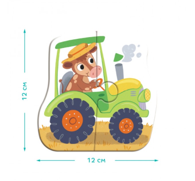 DoDo Пазл DoDo 4 в 1 Baby puzzle. Транспорт (300685)