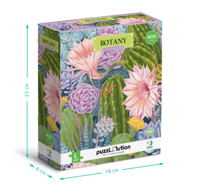 DoDo Пазл DoDo Easy-L Ботаніка. Кактуси та сукуленти (300613)