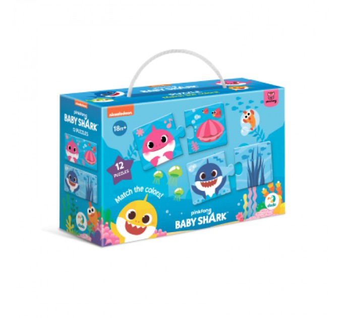 DoDo Пазл DoDo Дуо Baby Shark. З'єднай кольори (200586)