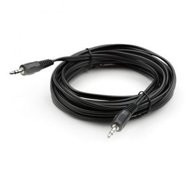 Кабель мультимедійний Jack 3.5mm 5 m MM 3С Vinga (VCPDCJ35MM5BK)