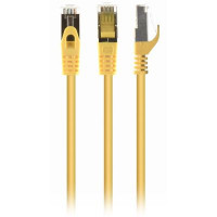 Патч-корд 0.25м S/FTP Cat 6A CU LSZH yellow Cablexpert (PP6A-LSZHCU-Y-0.25M)