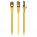 Патч-корд 0.25м S/FTP Cat 6A CU LSZH yellow Cablexpert (PP6A-LSZHCU-Y-0.25M)