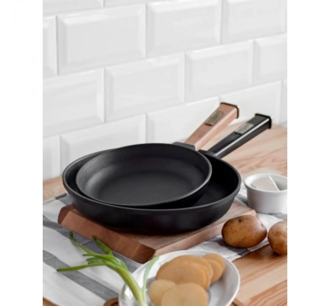 Brizoll Сковорода Brizoll Optima чавунна з ручкою 200х35 мм (O2035-P)