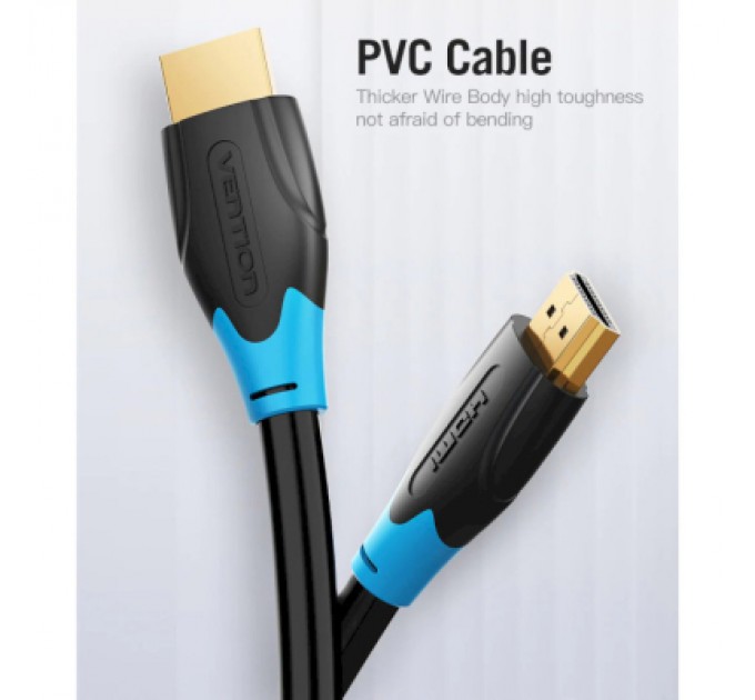 Vention Кабель мультимедійний HDMI to HDMI 5.0m V2.0 4K 60Hz PVC Vention (AACBJ)