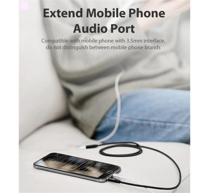 Vention Кабель Vention 3.5 мм - 3.5 мм (M/F), 3 м, Black (BHBBI)