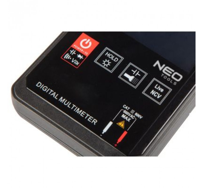 Цифровий мультиметр Neo Tools 0-600V, рідкокристалічний дисплей з підсвіткою, сенсорный (94-004)