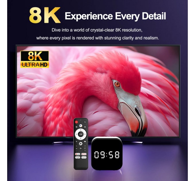 H96 HD медіаплеєр H96 Max H728 4/32 GB