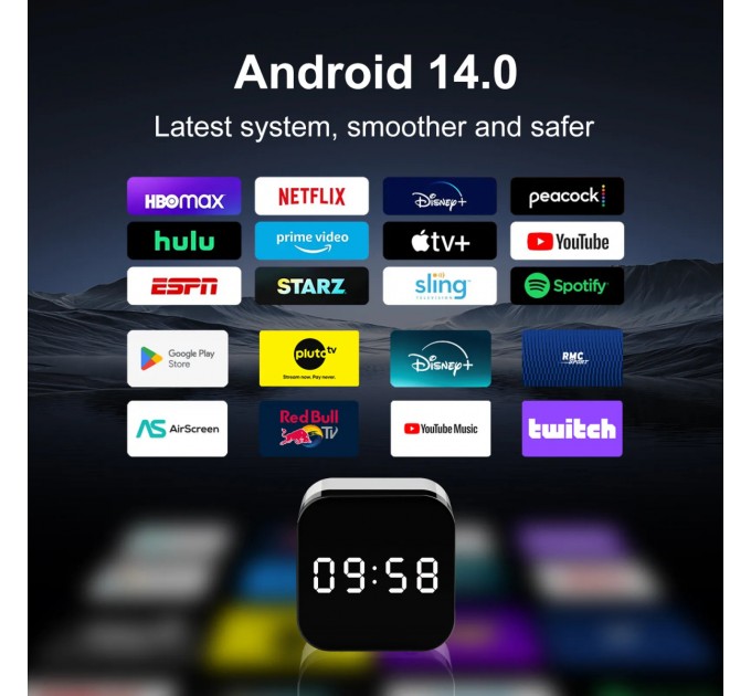 H96 HD медіаплеєр H96 Max H728 4/32 GB