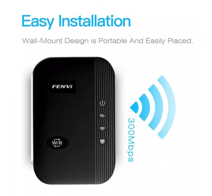 Fenvi Точка доступу Fenvi FWD-R616U Black Wi-Fi Repeater