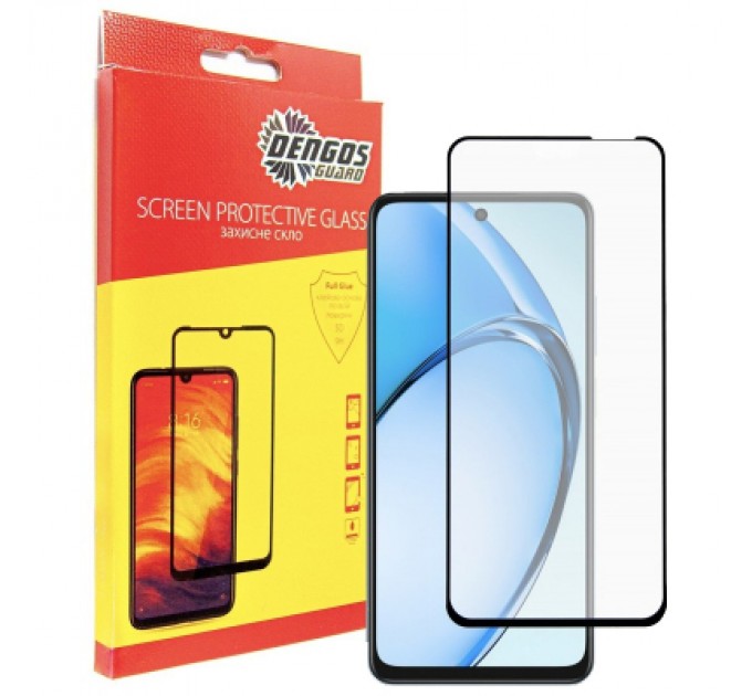 Dengos Скло захисне Dengos Full Glue OPPO A20 Black (TGFG-404)