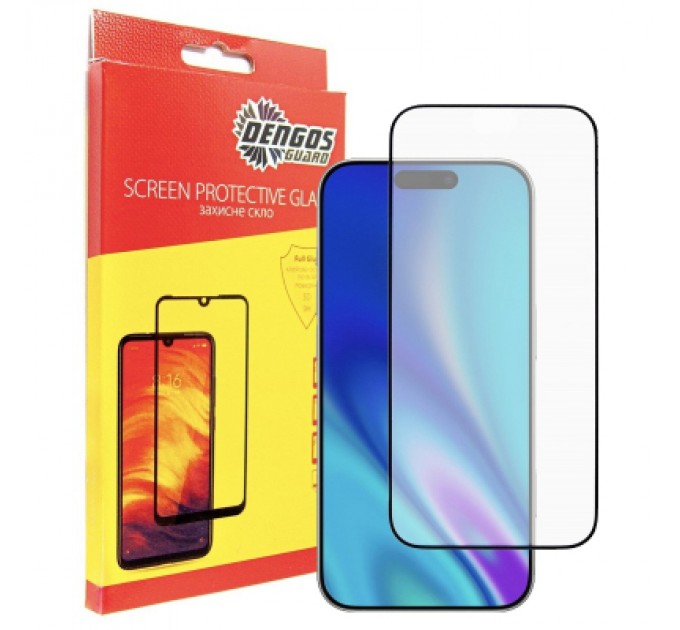 Dengos Скло захисне Dengos Full Glue iPhone 17 Pro Black (TGFG-409)