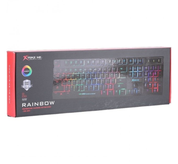 Xtrike ME Клавіатура Xtrike ME KB-280 RGB Black (KB-280)