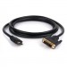 Vinga Кабель мультимедійний HDMI to DVI 24+1 1.8m Vinga (VCPHDMIDVI1.8)