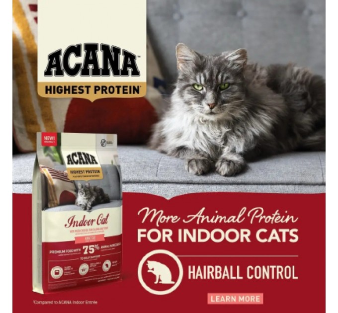 ACANA Сухий корм для кішок ACANA Highest Protein Indoor 4.5 кг (0064992723989)