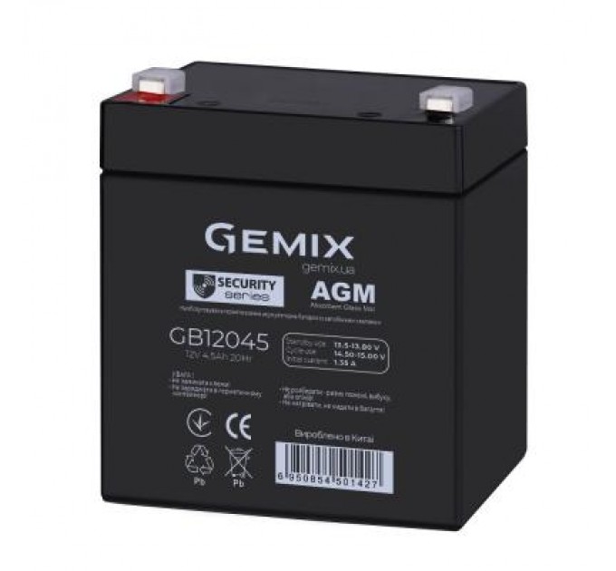 Gemix Батарея до ДБЖ Gemix GB 12В 4.5 Ач (GB12045)