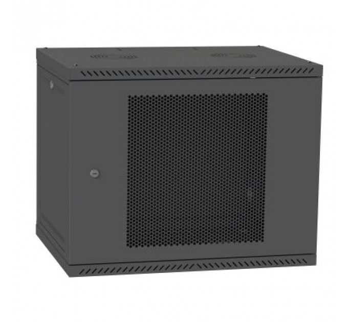Шафа настінна Ipcom 12U 19" 600x450 RAL9005 (СН-12U-06-045-ДП-1)